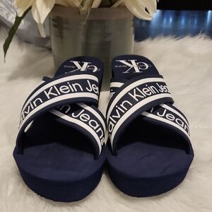 Calvin Klein Jean Wedge Heel Slides